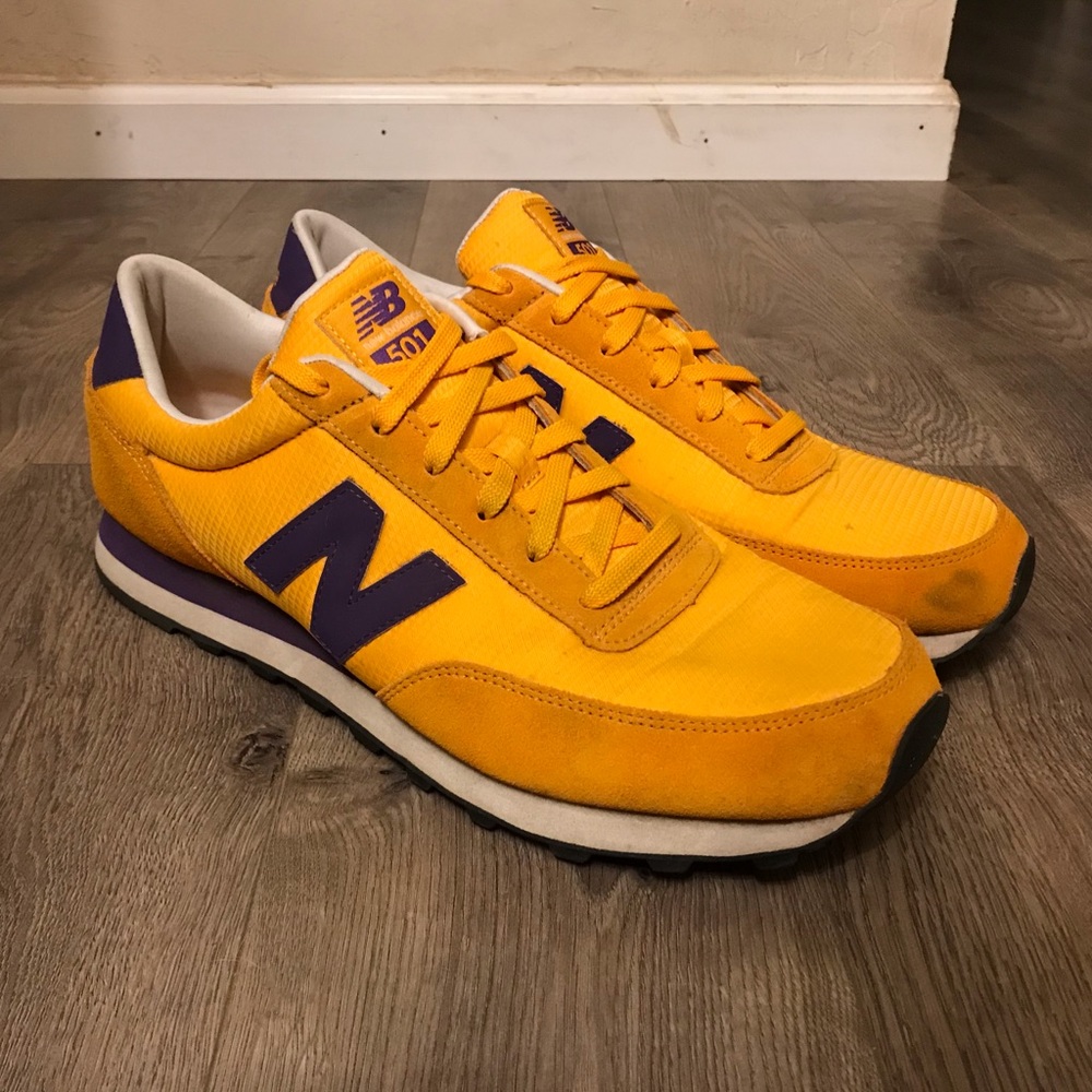 New Balance 501 Rare Yellow/Purple Size 14